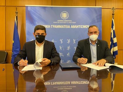Προγραμματική Σύμβαση με τον Δήμο Τυρνάβου, για «Δημιουργία βοηθητικών γηπέδων και λοιπών αθλητικών εγκαταστάσεων», προϋπολογισμού 218.000€, υπέγραψε o Υφυπουργός Αθλητισμού
