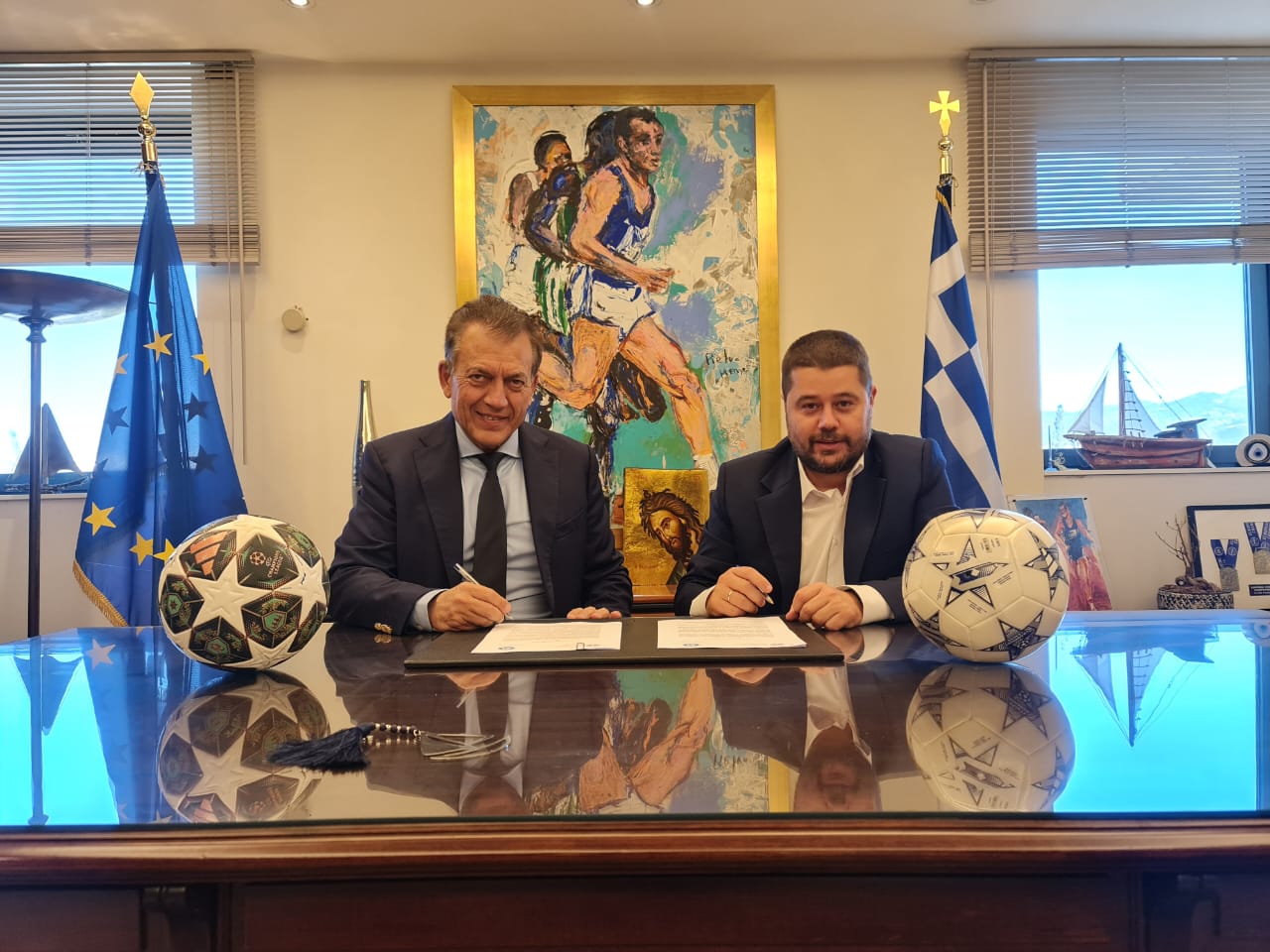 Σύμφωνο Συνεργασίας με την ΕΠΟ για το FIFA Football for Schools υπέγραψαν Βρούτσης και Γκαγκάτσης